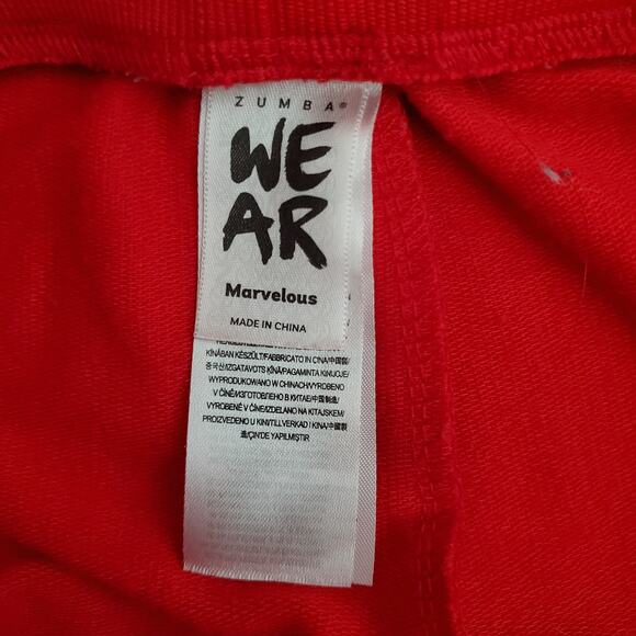 Zumba Spread Love Zip Up Tracksuit Set of 2 Red Jacket Large Pants Medium - Picture 13 of 14